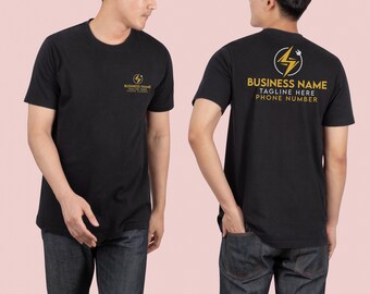 Custom Electrician Shirt, Men&#39;s Personalized Electrician Shirt, Custom Electrician Tee, Electrical Contractor Custom Shirt Electrician Shirt
