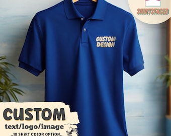 Custom Embroidered Gildan Polo, Logo Embroidery, Digitized Stitched, Business Casual Polo, Embroidered Polo, Polo Shirt, Unisex Polo