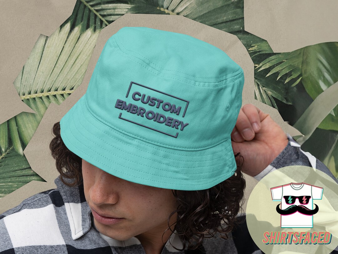 Custom Embroidered Bucket Hat , Embroidery Logo Hat, Personalized