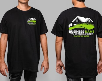 Custom Landscaping Shirt, Men&#39;s Personalized Landscaping Shirt, Custom Landscaping Tshirt, Custom Landscaping Contractor Shirt