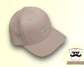 Custom Embroidered Trucker Hat , Embroidery Logo Cap, Personalized Trucker Cap, Logo Embroidery, Digitized Stitched, Small Business Merch