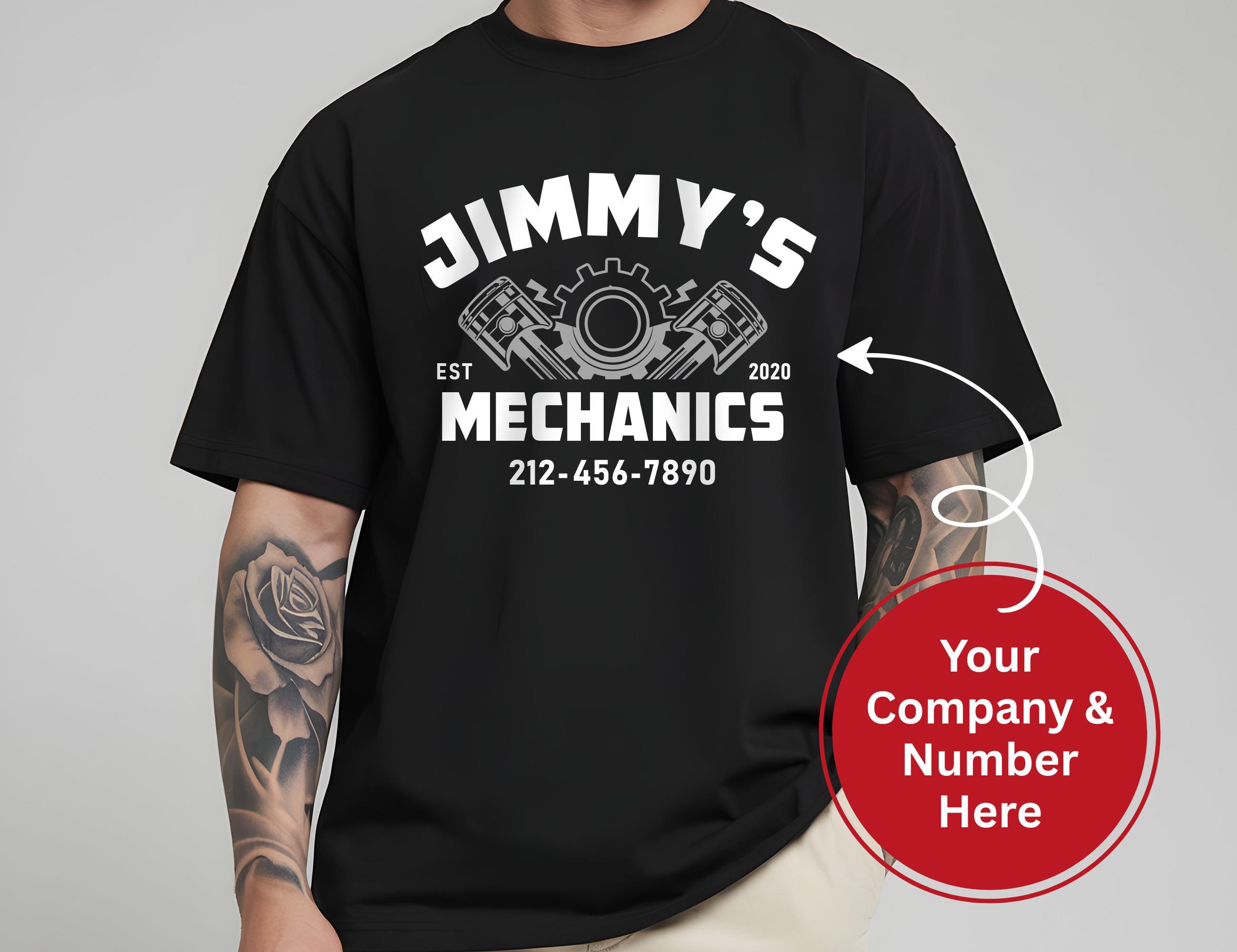 Customized Mechanic Shirt, Customized Auto Repair Logo Shirt, Customized Mechanic Logo Shirt, Mechanic Shop Shirt, Mechanic Business Shirt