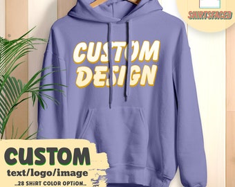 Custom Gildan Pullover Hoodie, Custom Design, Personalized Hoodie, Custom Unisex Hoodie, Custom Logo Hoodie, Custom Apparel