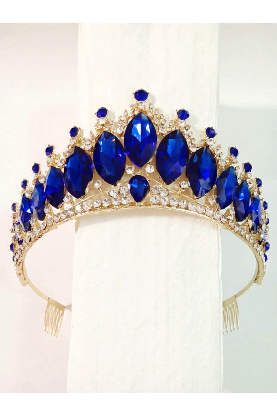 Metal Tiara With Jewels for Formal Occasions Costumes Quinceanera Prom ...