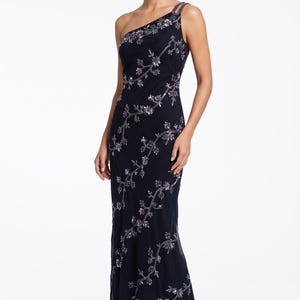 deep v neck one shoulder sequins decorated evening dress Missord Pink Sequin Evening Dresses Elegant Women One Shoulder Sleeveles Split A-line Wedding Party