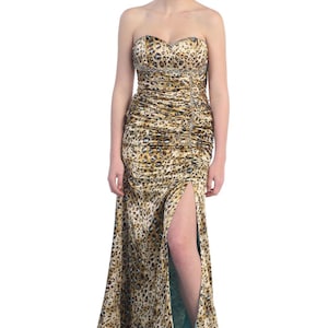 Cheetah Print Prom Dress - Etsy