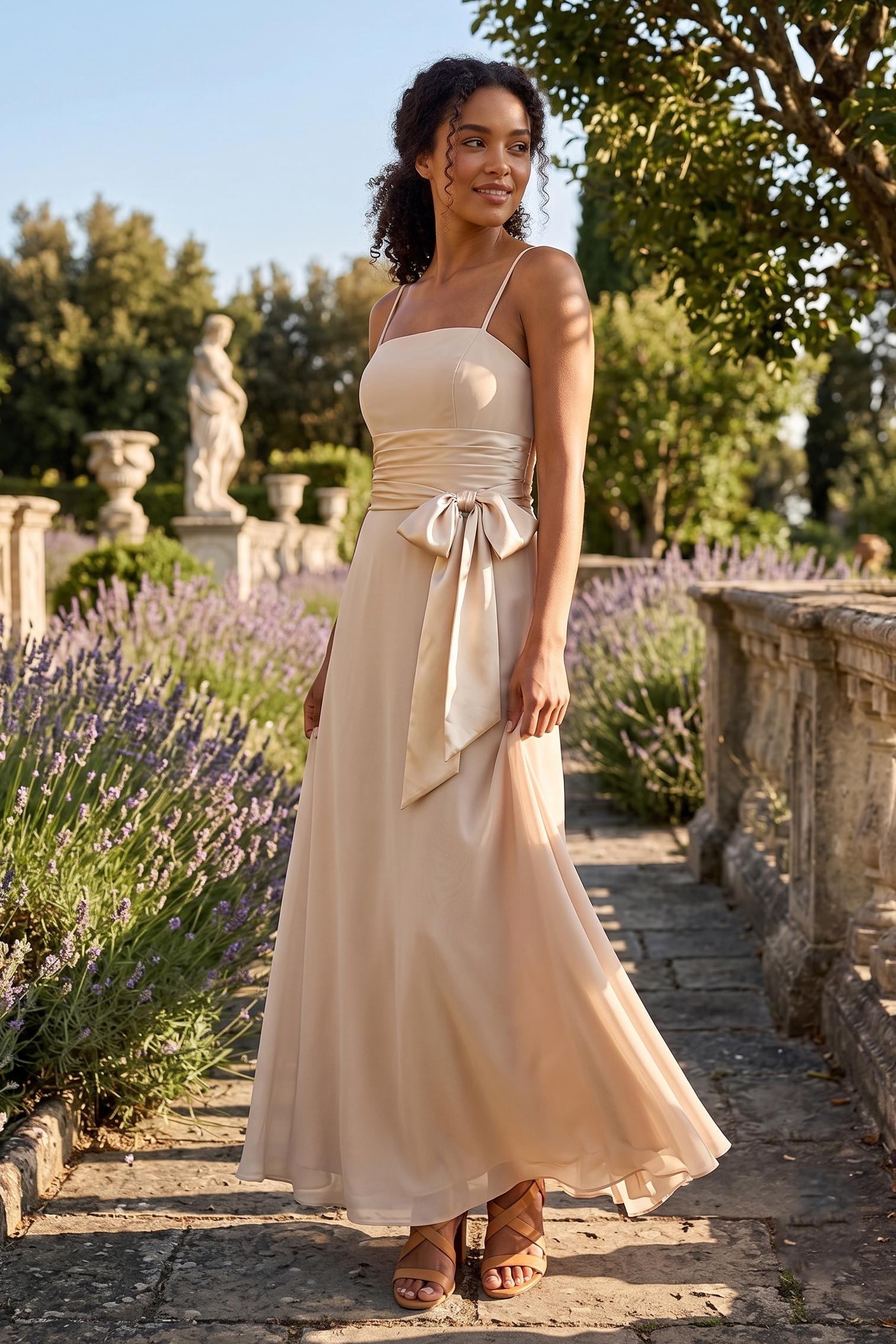 Burgundy and Champagne Wedding Dress