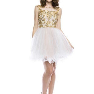 white dress with gold zipper Leeli Zipper Front Midi Dress White