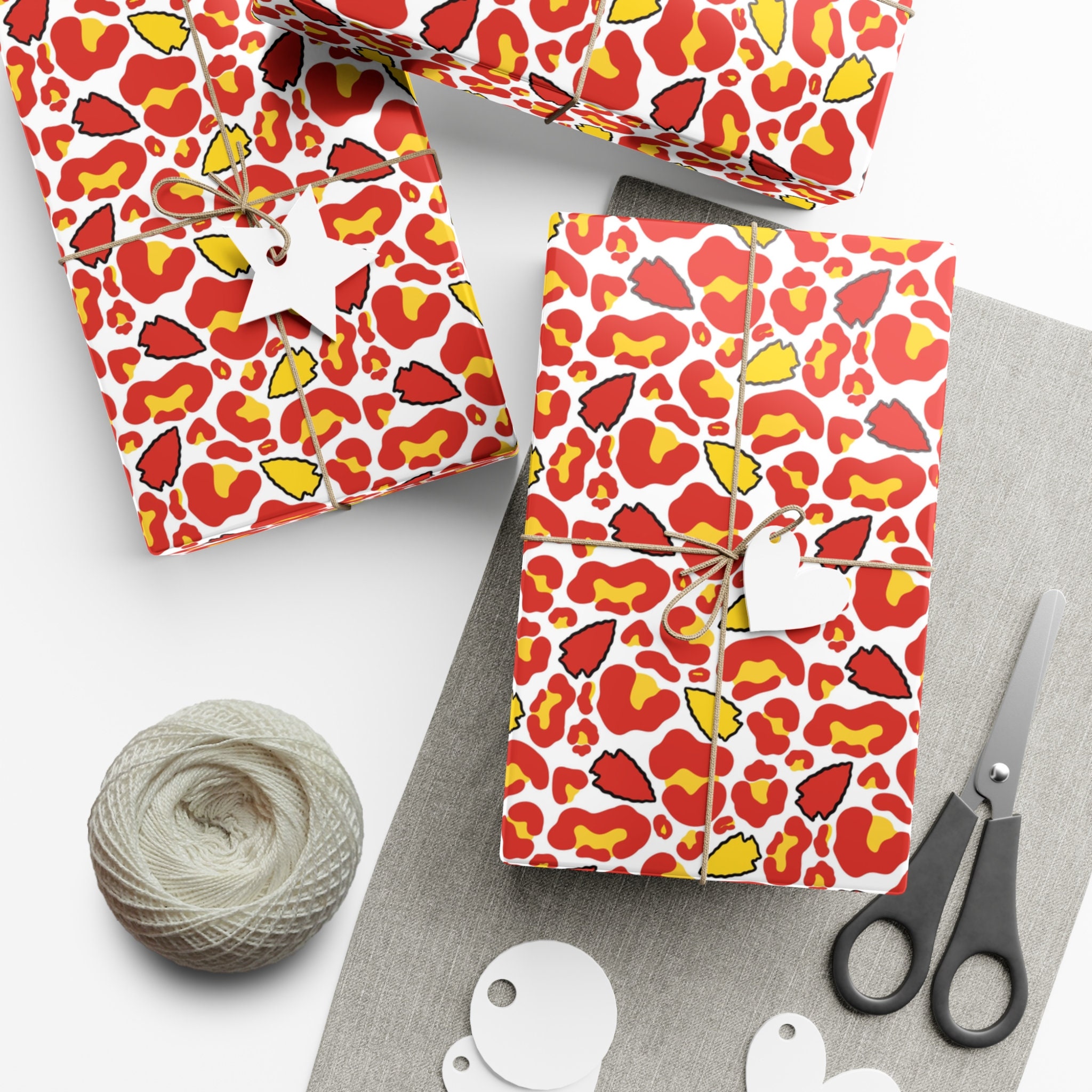 Wrapping Paper Kansas City Football Gift Wrap, Kansas City Football