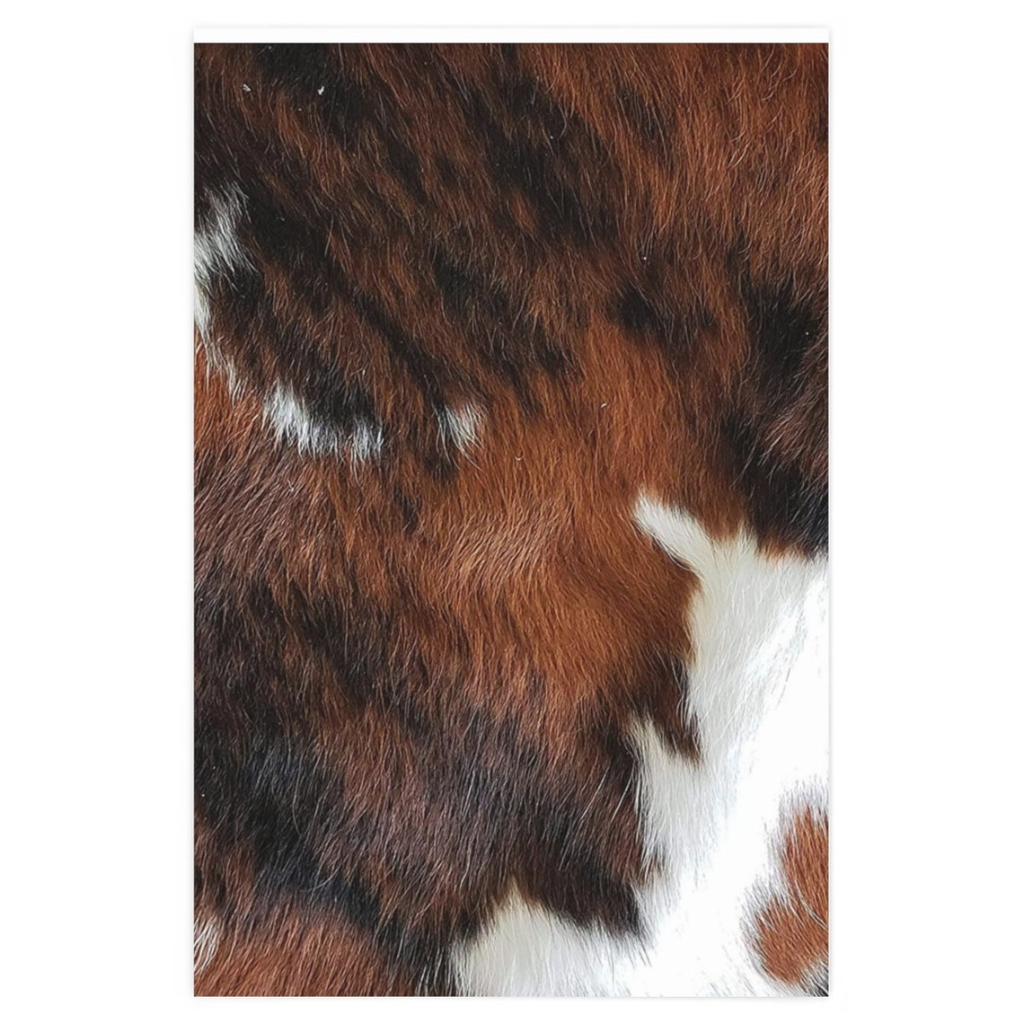 Wrapping Paper Cowhide Brown Cowhide Cowboy Cowboy Etsy