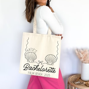 Custom Tote Bag, Bridesmaid Gift,Beach Handbags, Personalized Canvas Tote Bag, Custom Text Tote, Bachelorette Gifts, Bride, Gift for Her