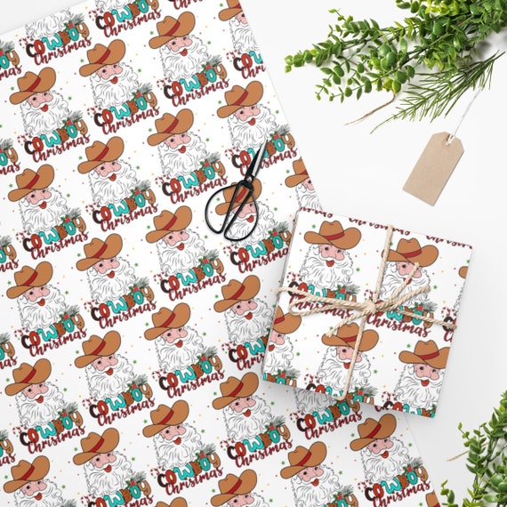 Wrapping Paper: Western Gift Wrap, Western Christmas Wrapping