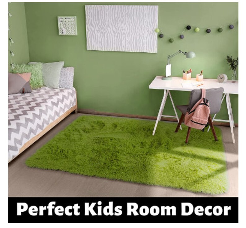 Moss Rug Grass Green Area Rug for Bedroom4'x6'fluffy Etsy