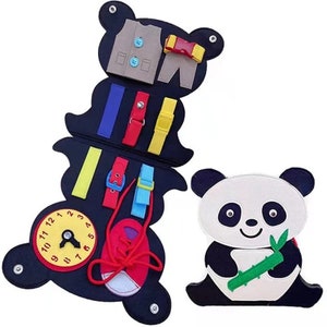 Regalo de cumpleaños PERSONALIZADO, portátil de viaje, juguetes Montessori, tablero de actividades, regalo para niños pequeños, tablero pequeño de actividades, autismo, sensorial (1 a 4 años)