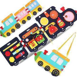Regalo de cumpleaños PERSONALIZADO, portátil de viaje, juguetes Montessori, tablero de actividades, regalo para niños pequeños, juguetes para autismo, tablero sensorial, libro tranquilo para niños pequeños