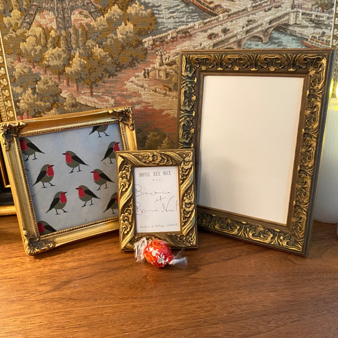 Gold Wood Picture Frame to Personalize With Your Photo Hollywood ...