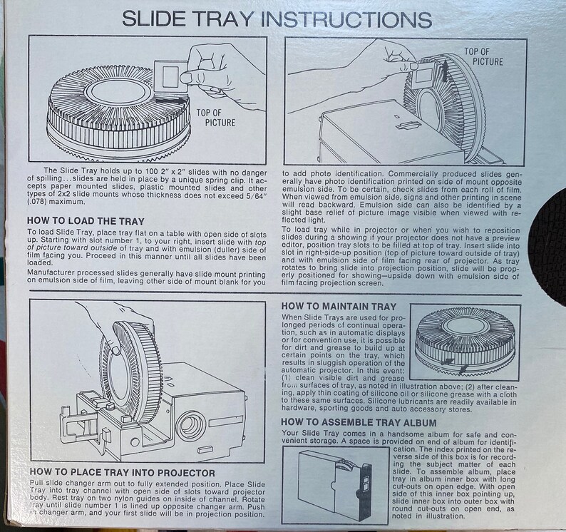 100 Slide Tray Carousel for Vintage Projector 35 Mm Slides GAF Etsy