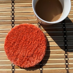 Mug Rug Coaster, Colorful Coaster, Punch Needle Coasters, Handmade Punch Needle,Handmade Gift, Valentines gift, Tufting Coaster