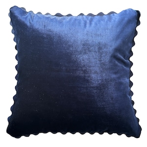 Luxury Velvet Pillow with Piping, Velvet Throw Pillow Cover, Zipper Velvet Cushion Cover,Shinny blue cover, gift for mom, home design