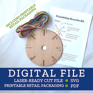 Freundschaft Armband Set - DIGITALE Datei - Laser Maschine SVG um DIY Kits zu machen - Bestseller für Messen und Gastgeschenke - Inklusive Printables