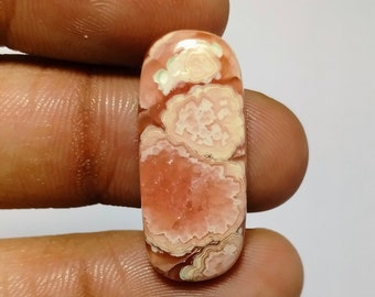Rhodochrosite  Cabochon,loose stone semi precious Natural Rhodochrosite polished Gemstone for making jewellery & healing.  20 Cts. 27X11 MM