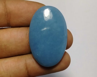 Angelite Cabochon,Good quality Angelite loose stone semi precious Natural Angelite Gemstone for jewellery & healing.     41 Cts. 34X22   MM