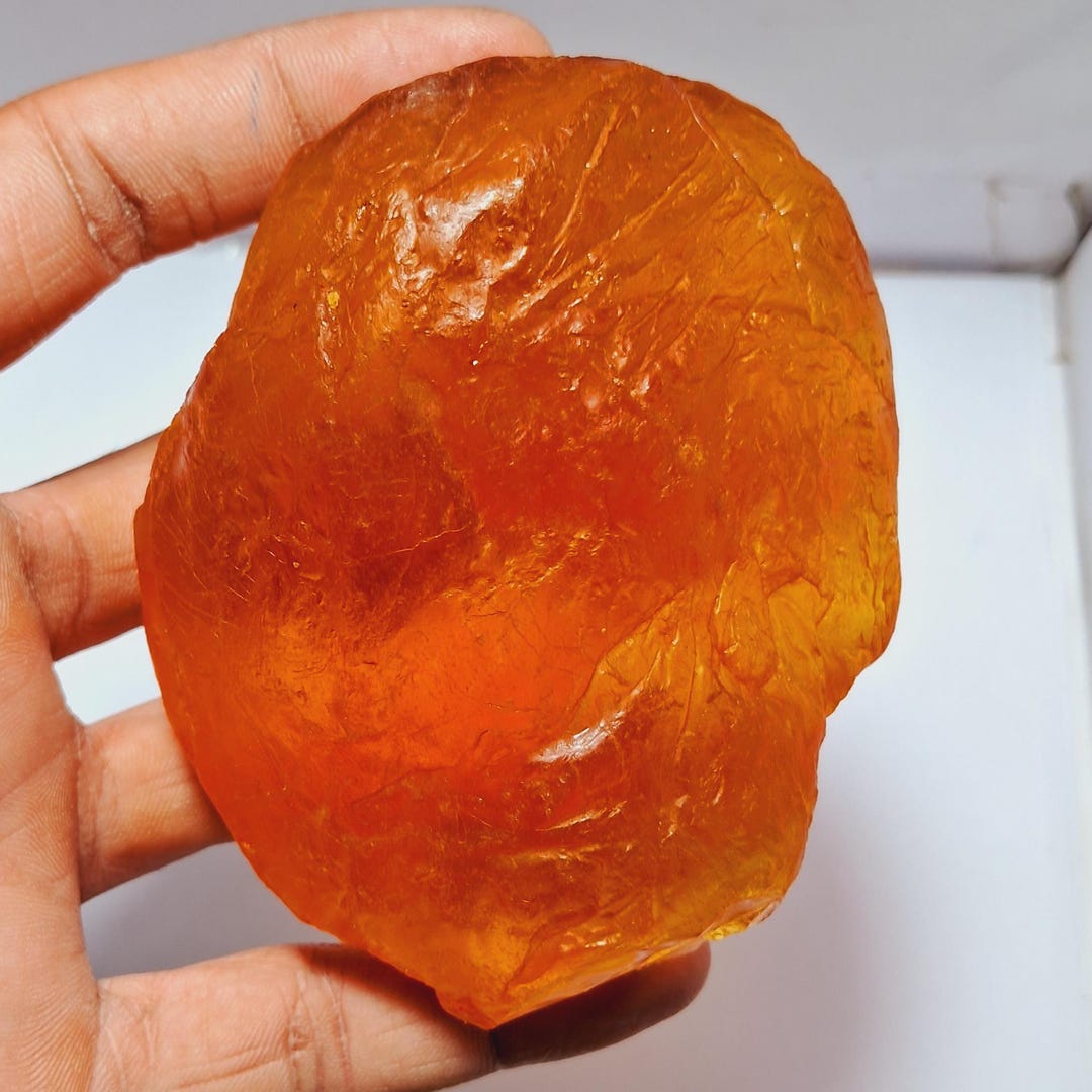 Big Amber Stone,rare Raw Amber Gemstone Cabochon, Transparent Amber ...
