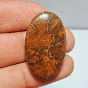 Boulder Opal necklace Gemstone,Premium Quality Boulder Opal Handmade Cabochon,loose gemstone Opal semi precious.  40 Carat. 31X19 MM