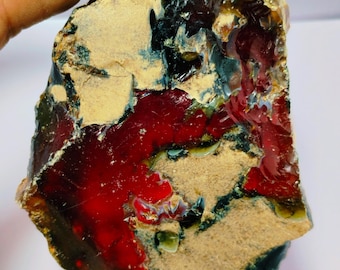 Top Rare + Big Roher Bernstein, Bernstein Edelstein, Cabochon, Bernstein loser Stein halb kostbarer goldener Bernstein für die Heilung Verwenden.  701 Karat. 86X76X42 MM