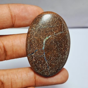 Boulder Opal necklace Gemstone,Premium Quality Boulder Opal Handmade Cabochon,loose gemstone Opal semi precious.  84 Carat. 46X31 MM
