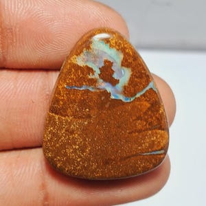 Boulder Opal necklace Gemstone,Premium Quality Boulder Opal Handmade Cabochon,loose gemstone Opal semi precious.  37 Carat. 28X24 MM