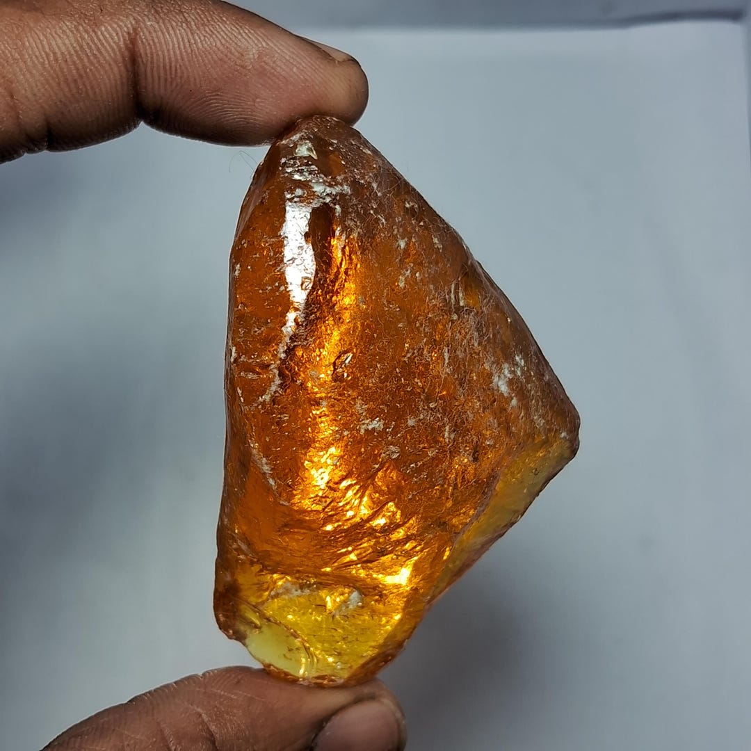Amber Stone: Golden Amber Gemstone Cabochon for Healing, (200 Carat ...