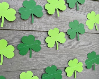 Shamrock Garland | St Patrick’s Day Decor | St Patrick’s Day Banner | St Patrick’s Day Garland | Party Decor | Classroom Decor | Photo Prop