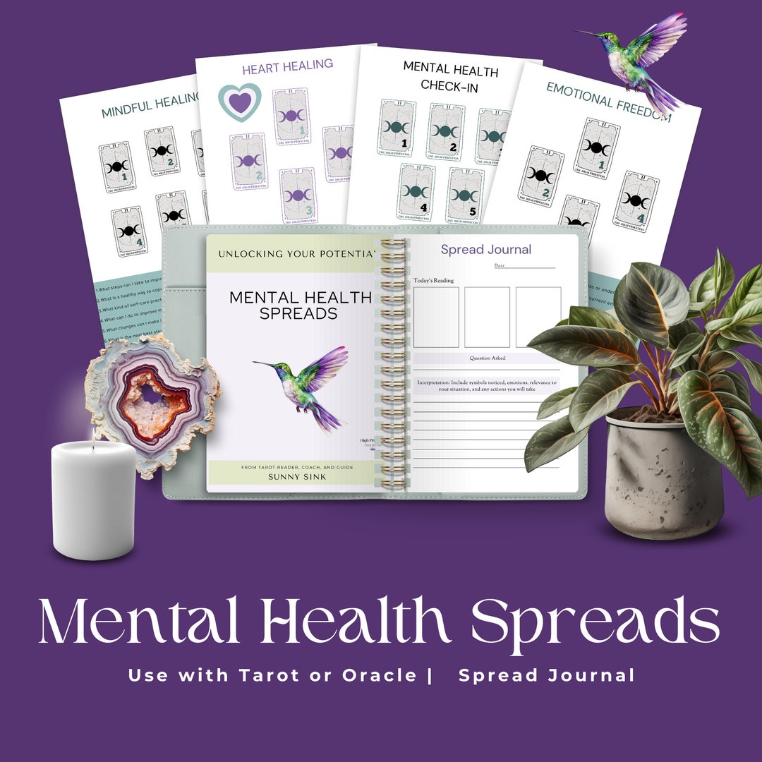 Printable Tarot Spreads Mental Health Tarot and Oracle Spreads Mindful