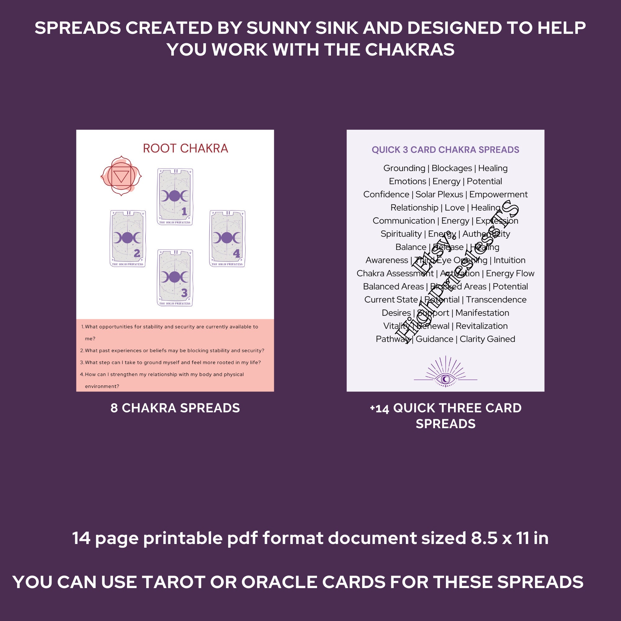 Tarot Notes.pdf Printable Tarot Spreads Printable Tarot E Book Printable Tarot Notes ...