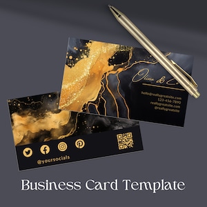 Tarot-Leser Visitenkarte | Visitenkarten Vorlage | Tarot-Visitenkarte | Visitenkarten Design | Canva Vorlage | Spirituelle Visitenkarte