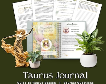 Taurus Season Abundance Guide | Journal, Tarot Spread (Digital Download)