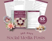 Spiritual Business Social Media Calendar 2026, 365 Post Ideas (Digital Product)