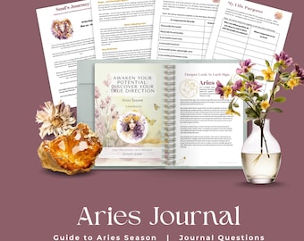Aries Season Workbook | Self-Discovery Journal (Digital Download)
