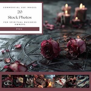 Gotisk romantik stockbilder: Mörk rituell efemera (20 PNG-bilder, kommersiellt bruk)