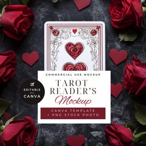 1 - Maqueta de carta del tarot / Lector de cartas del tarot PNG / Baraja de tarot PNG / Lectura de tarot / Cartas del tarot / Maqueta de cartas del oráculo / Tarot / Maqueta de tarot