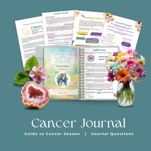 Diario y guía de la temporada de Cáncer / Amor propio / Signo del zodíaco Cáncer / Indicaciones para el diario de Cáncer / Tirada de tarot de Cáncer / Carta de amor / Agradecimiento