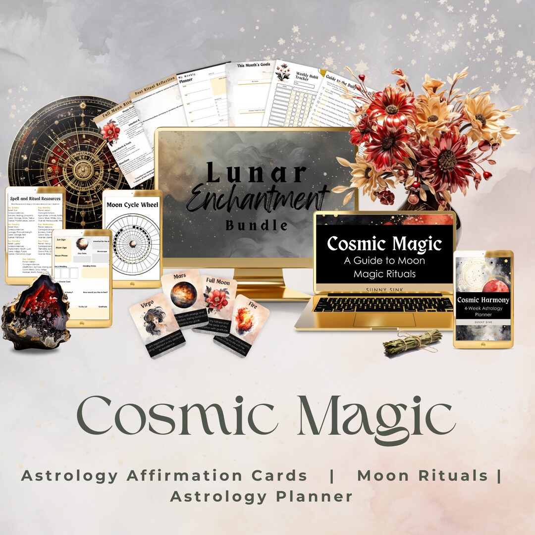 Moon Rituals Printable, Astrology Planner PDF, Moon Planner, Astrology ...