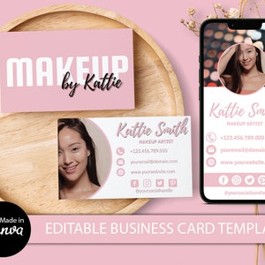Sjabloon voor digitale visitekaartjes, digitale visitekaartje Canva, sjabloon voor visitekaartjes, aangepast visitekaartje, bewerkbare visitekaartje Canva