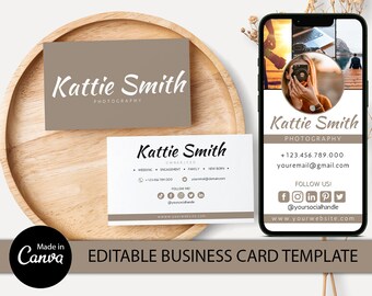 Digital Photography Business Card set,  Photographer Business Card, Minimalist Business Card, Marketing Brochure