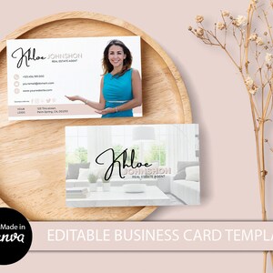 Real Estate Visitenkarten Vorlage, Canva Template für Makler und Makler Home Sales Team, Future Home Realty Logo Visitenkarte