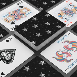 Starry Poker Playing Cards - Elegant 2.5"x3.5" Card Deck for Game Night, Casino Party, Gift for Gamers, Unique Galaxy Design