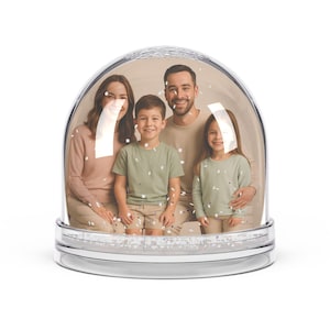 Customizable Snow Globe, Unique Gift for Holidays, Personalized Keepsake, Decor for Home, Fun Party Favor, Winter Wonderland Decor