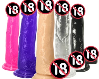 Suction Cup Dildo Realistic Feel Sex toy Anal 5, 6, 7 Inch Small Medium Large