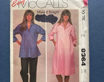Vintage McCall's Sewing Pattern 8364 Maternity Dress or Top Size 14